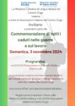 Commemorazione di tutti i caduti in guerra e sul lavoro – Domenica 3 novembre 2024